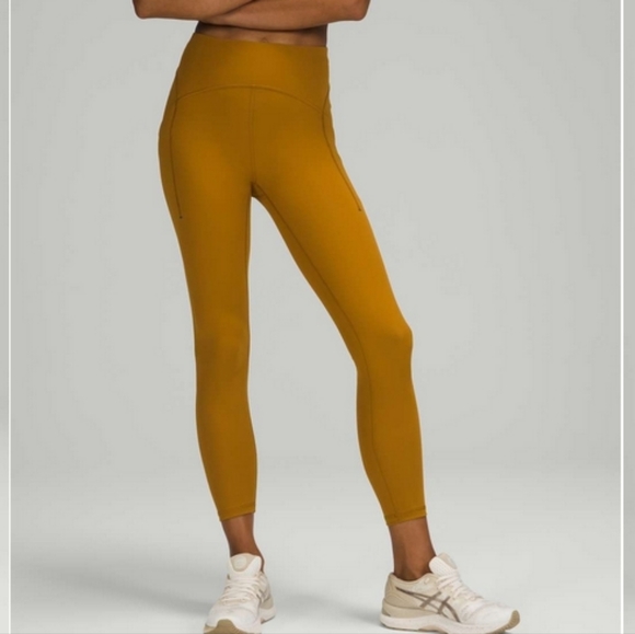 lululemon athletica Pants - NWT Lululemon Power Thru High-Rise Tight 25" in Gold Spice 6